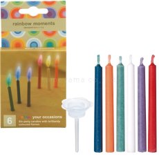 画像4: キャンドル　rainbowmoments（レインボーモーメント）６色６本入り (4)