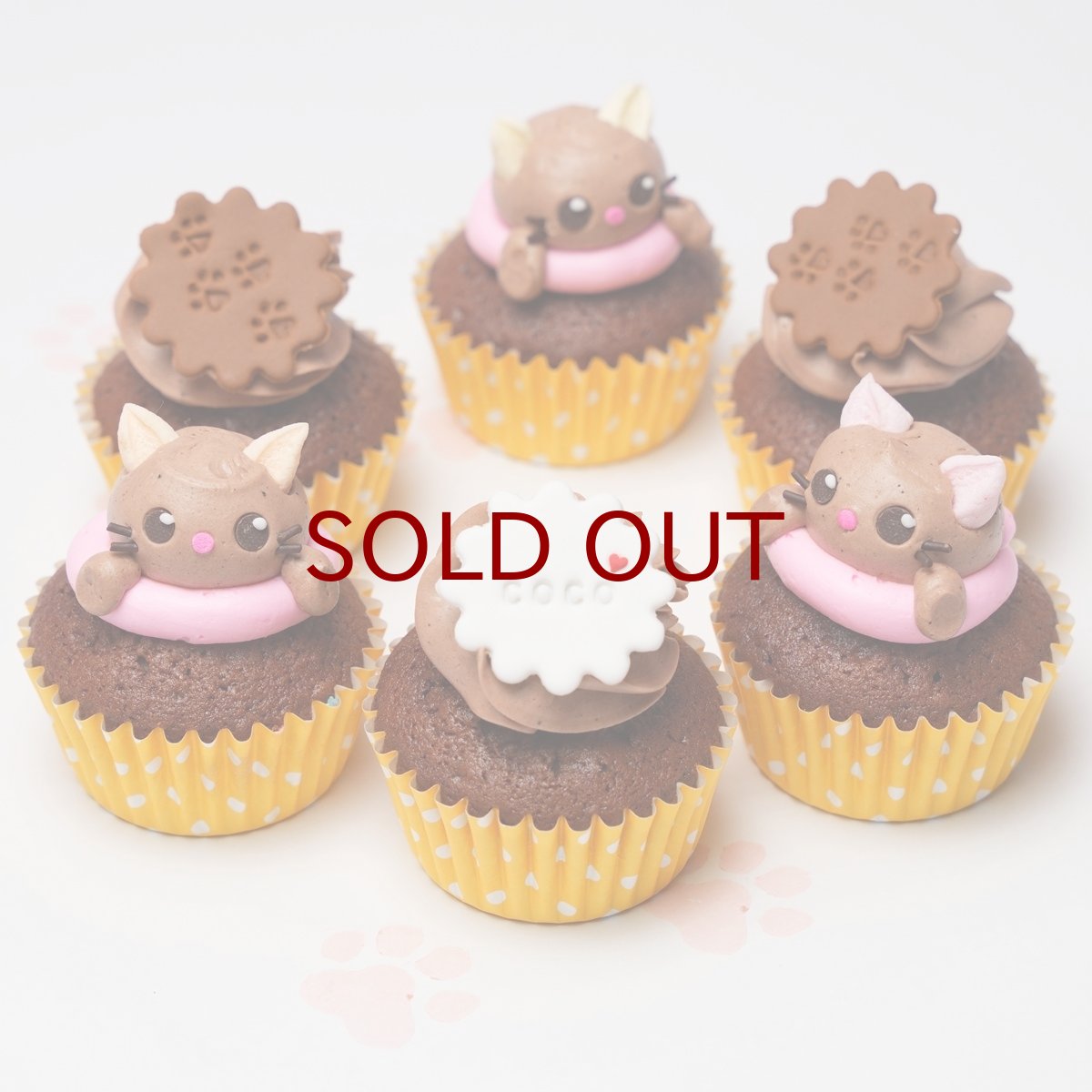 画像4: キャットカップケーキボックス（キュート｜12個｜バニラ＆チョコ）【2月22日猫の日｜8月8日世界猫の日】 (4)