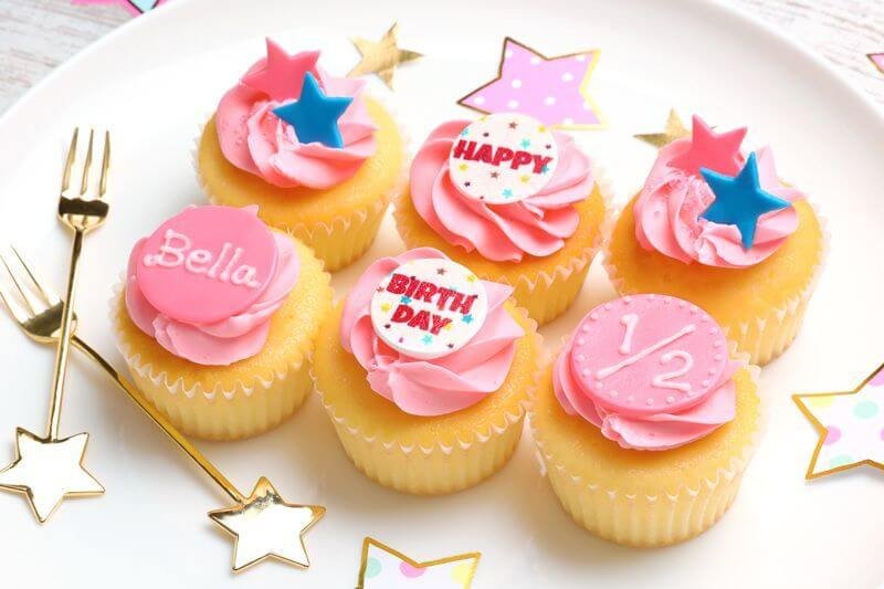 バースデーボックス（ピンク｜6個） 7日後〜 | カップケーキ