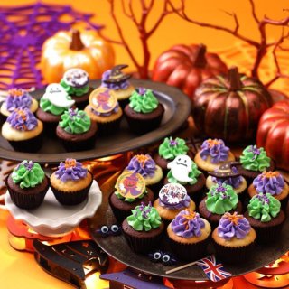 ハロウィン カップケーキカードセット③ クラフト・布製品