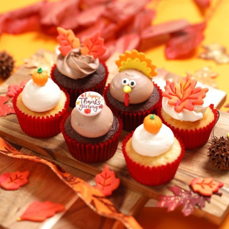 11月27日感謝祭】サンクスギビングボックス(6個) 7日後〜 | カップケーキ