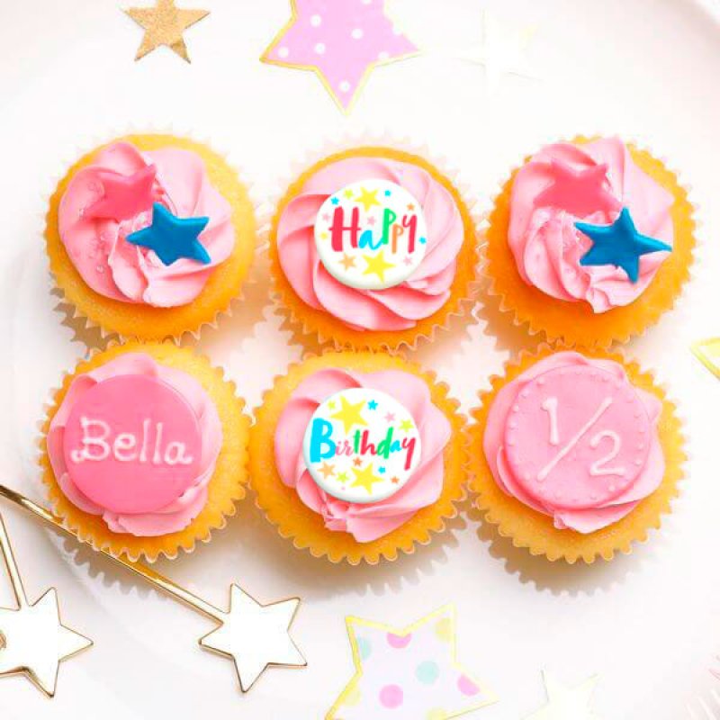 バースデーボックス（ピンク｜6個） 7日後〜 | カップケーキ