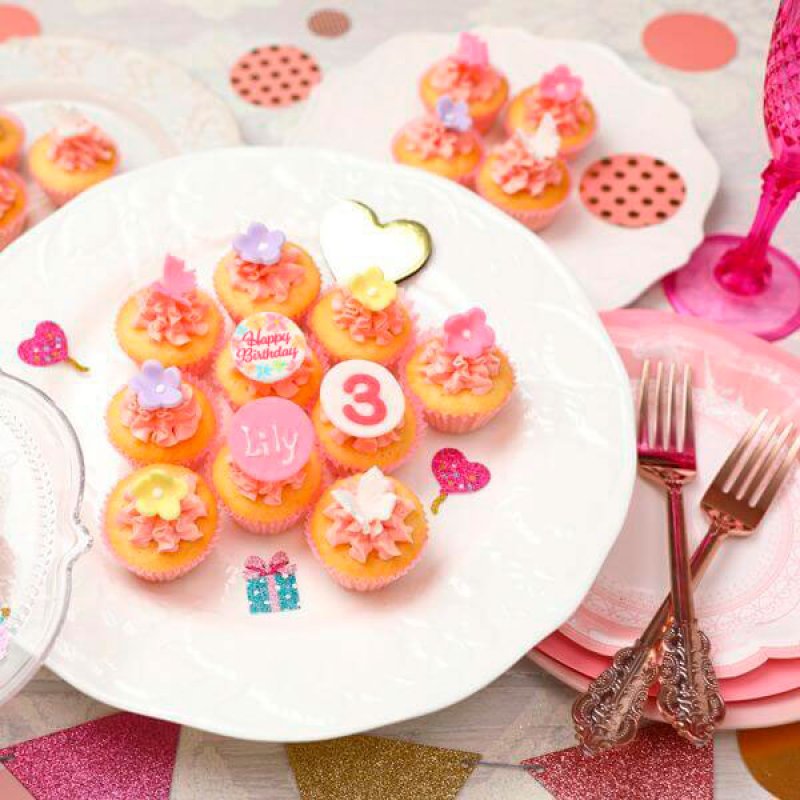 ミニフローラルバースデーボックス(24個) 7日後〜 | ミニカップケーキ