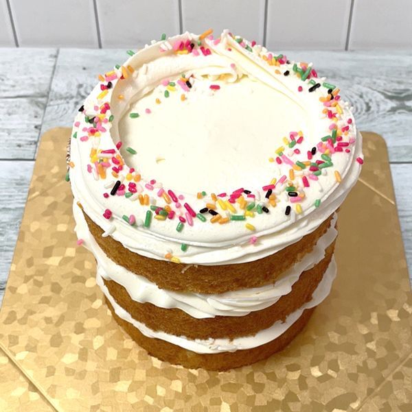 バニラレイヤーケーキ 12 15 18 21 24cm 7日後 ホールケーキ カスタマイズ可